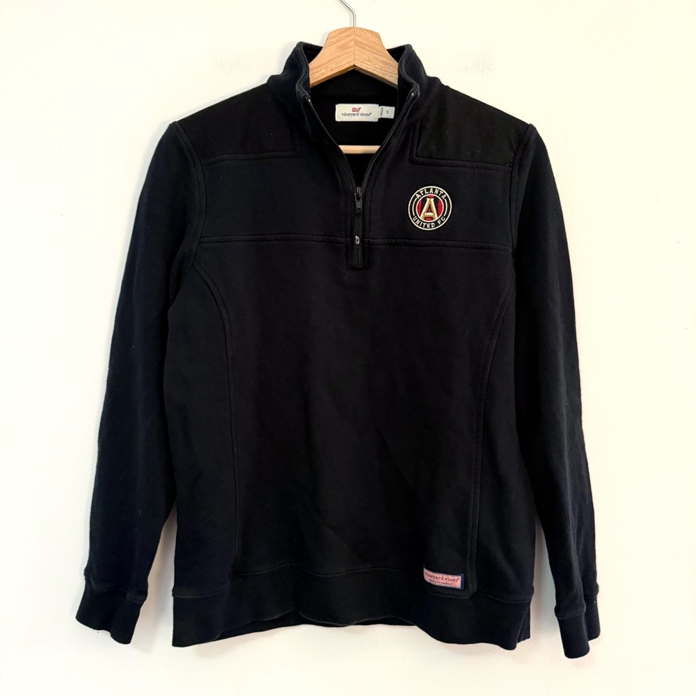 Vineyard Vines Atlanta United MLS Soccer Women’s Quarter Zip Pullover Sweater